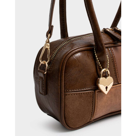 Cartera Bowling Patchwork Marron Carey