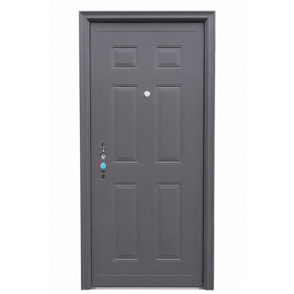 Puerta semi blindada grafito oscuro derecha (0.85x2.05m) Puerta semi blindada grafito oscuro derecha (0.85x2.05m)