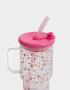 Artículos cocina Vaso De Vidrio Estampado - Combinacion Multicolor
