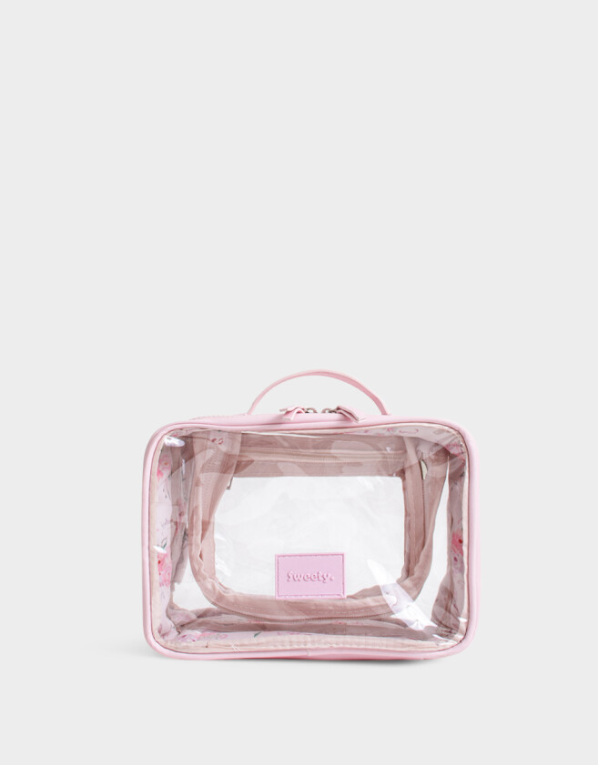 Porta Cosméticos Estampado Flores