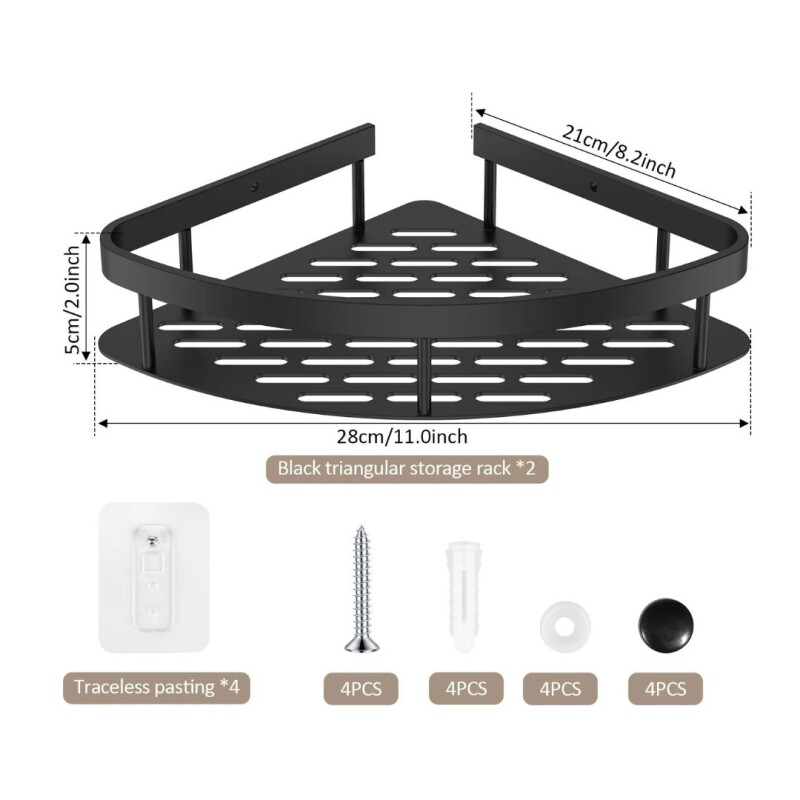 Estante Esquinero Baño Ducha Adhesivo Organizador Repisa X2 Estante Esquinero Baño Ducha Adhesivo Organizador Repisa X2
