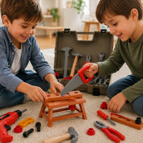 Juego de set de herramientas infantil con maletín 45pcs Sc