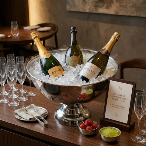 Balde para Champagne Volf Acero Inoxidable 18/10 - 6 Litros Balde para Champagne Volf Acero Inoxidable 18/10 - 6 Litros