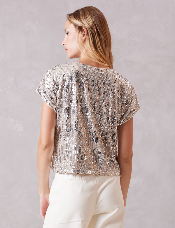 Blusa Noche Lentejuelas DORADO