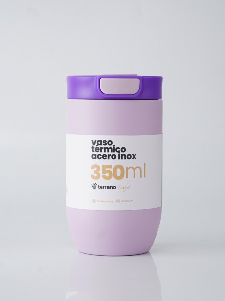 Vaso Térmico Push&Drink 350mL. Lila
