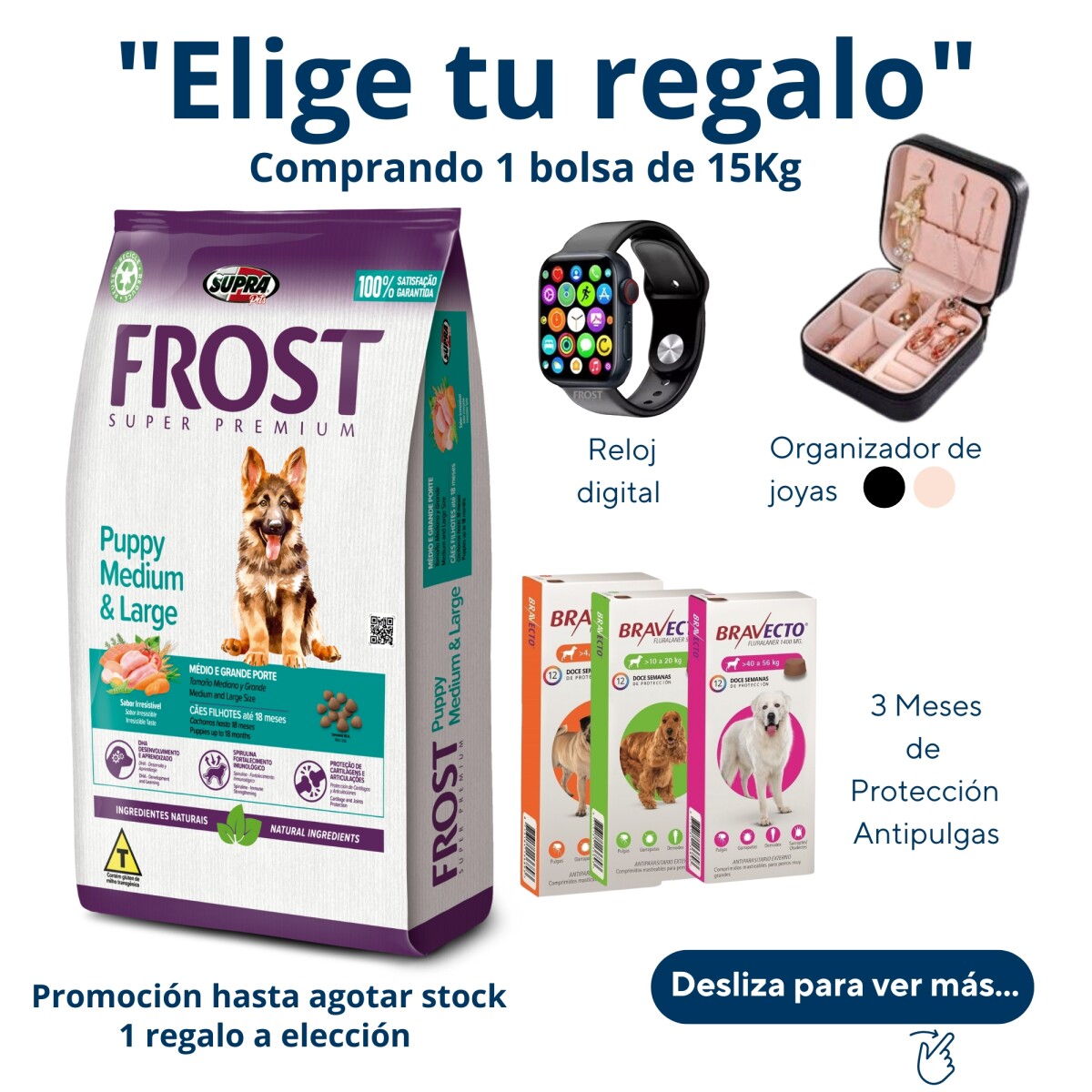 Frost Cachorro Mediano Y Grande 15 +2 Kg 