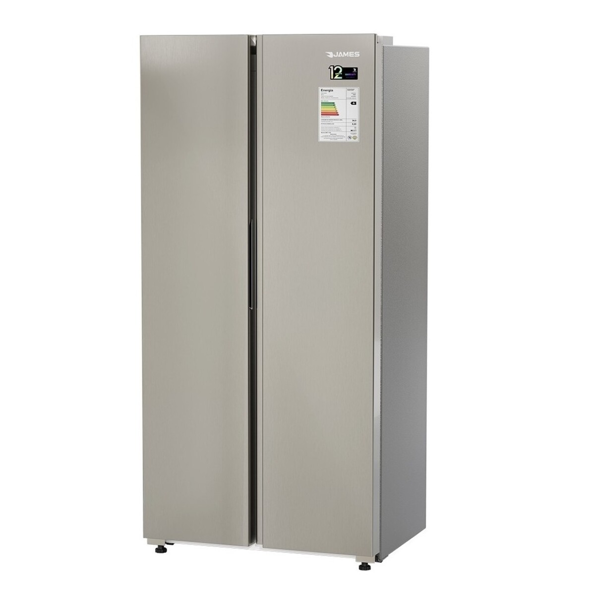 Heladera Side By Side Inverter James Rj 35 M Sbsi 442lt Color Gris 