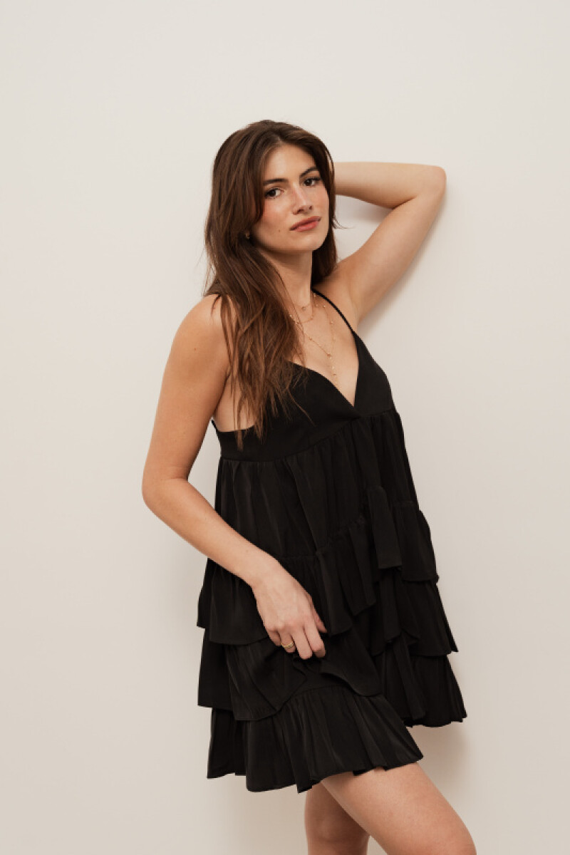 VESTIDO SERENELLA MINI NOIR VESTIDO SERENELLA MINI NOIR
