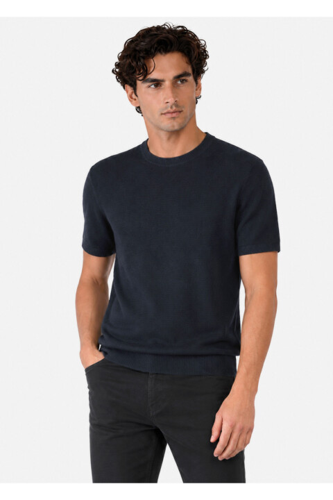 Remera tejida a la Base NEW BLUE