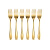 SET TENEDOR DORADO 6PZAS Unica