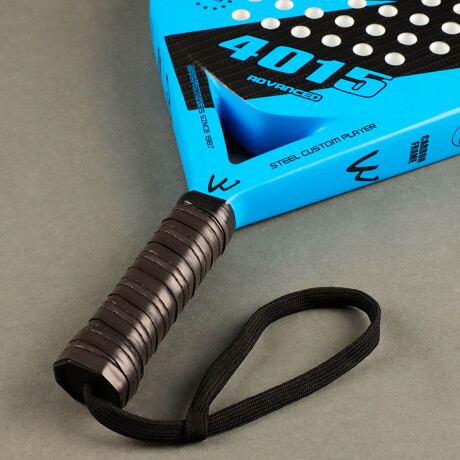 Paleta Padel Carbono Raqueta Profesional + Funda Azul-Negro