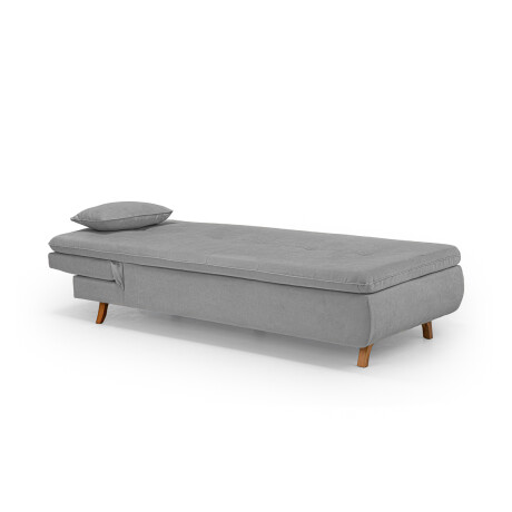 Chaise Cama Maira - Tela Microfibra 9910 (Lino Gris)