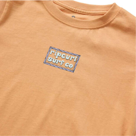 Remera Rip Curl Tube Town Scenic Niño Naranja