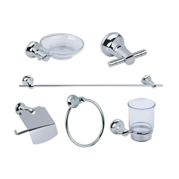KIT DE ACCESORIOS PARA BAÑO 6 PIEZAS KIT DE ACCESORIOS PARA BAÑO 6 PIEZAS