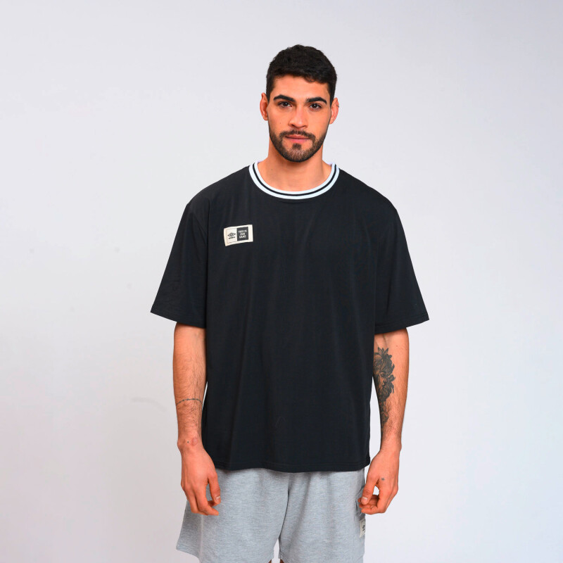 Camiseta University de Hombre Negro