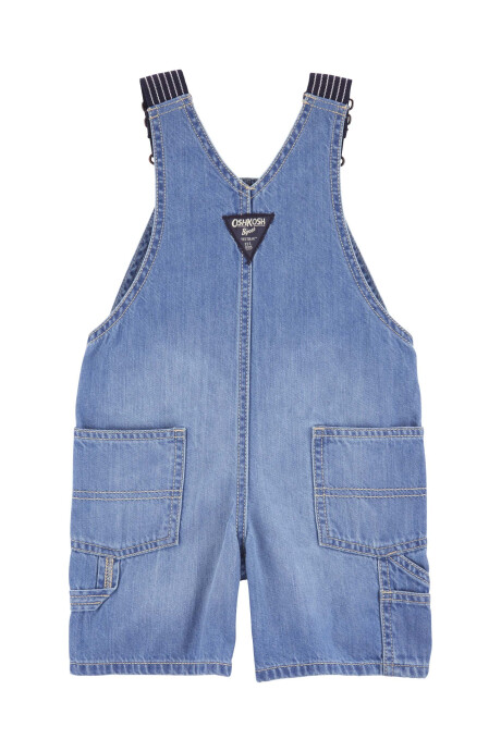 Enterito corto jean con tirantes hickory Sin color