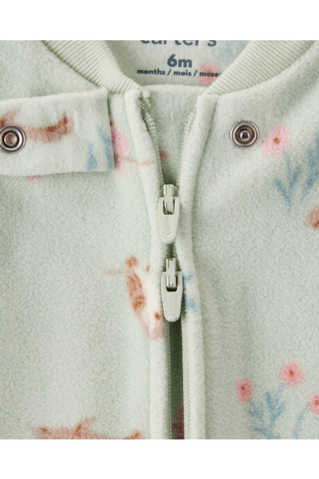 Pijama una pieza de micropolar, con pie, diseño búhos Pijama una pieza de micropolar, con pie, diseño búhos