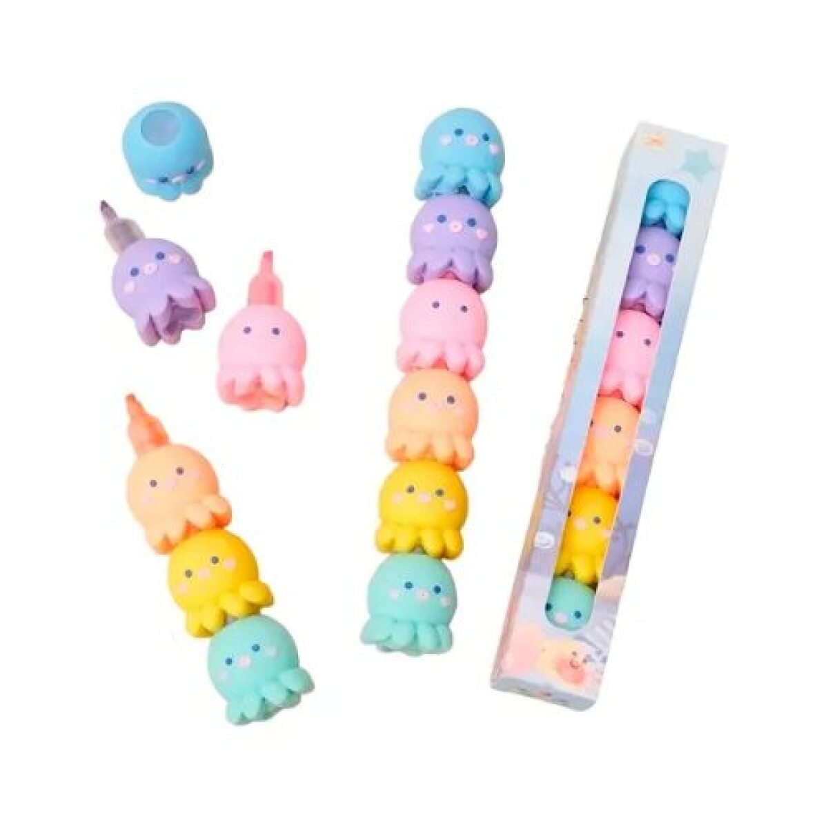 Resaltador pulpos estuche x 6 - Resaltador Pulpos Estuche X 6 