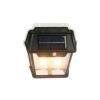 FAROL DE PARED CON DOBLE LED Y CARGA SOLAR NEGRO FAROL DE PARED CON DOBLE LED Y CARGA SOLAR NEGRO
