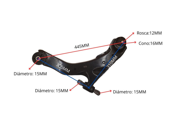 Parilla De Suspension Delantera Kia Cerato 06-12 Der Parilla De Suspension Delantera Kia Cerato 06-12 Der