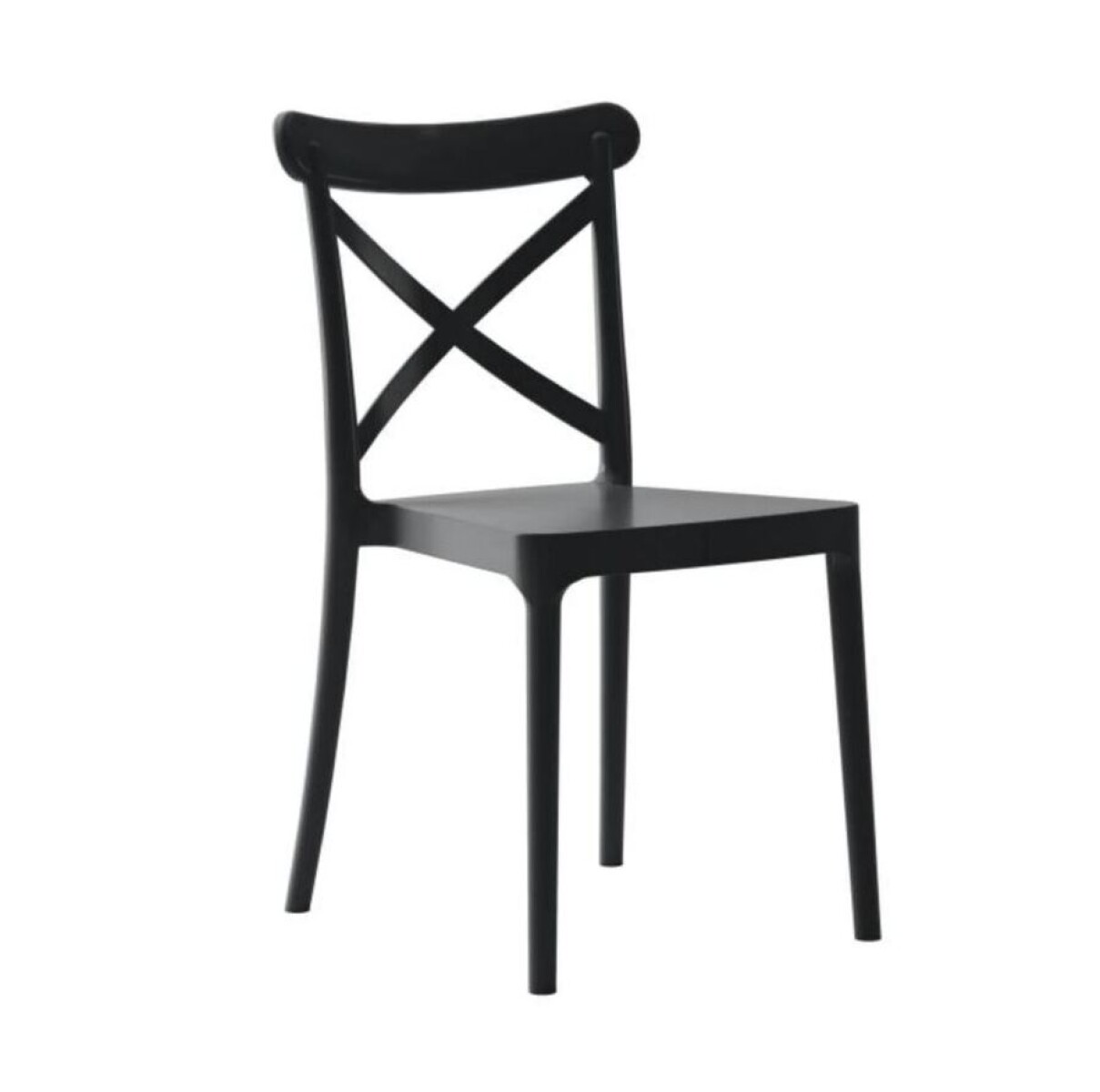 Silla Cruceta de polipropileno ZJ09 Negro 6453 