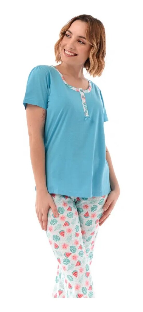 Pijama Manga Corta Pantalón 41641 