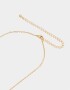 Cadena Corta con Dije Packaging especial Collar De Gato Con Strass - Dorado