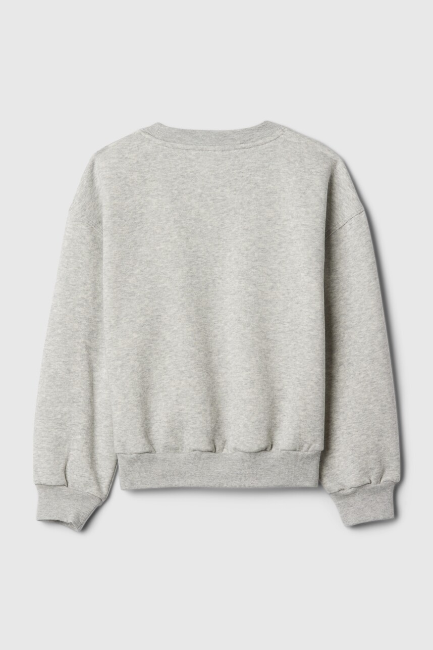 Buzo Deportivo Logo Gap Niña Light Heather Grey B08