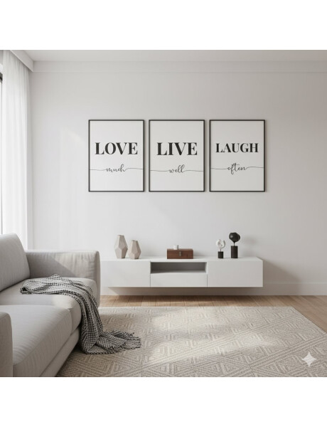 CUADRO CANVAS 30x40cm LIVE WELL CUADRO CANVAS 30x40cm LIVE WELL
