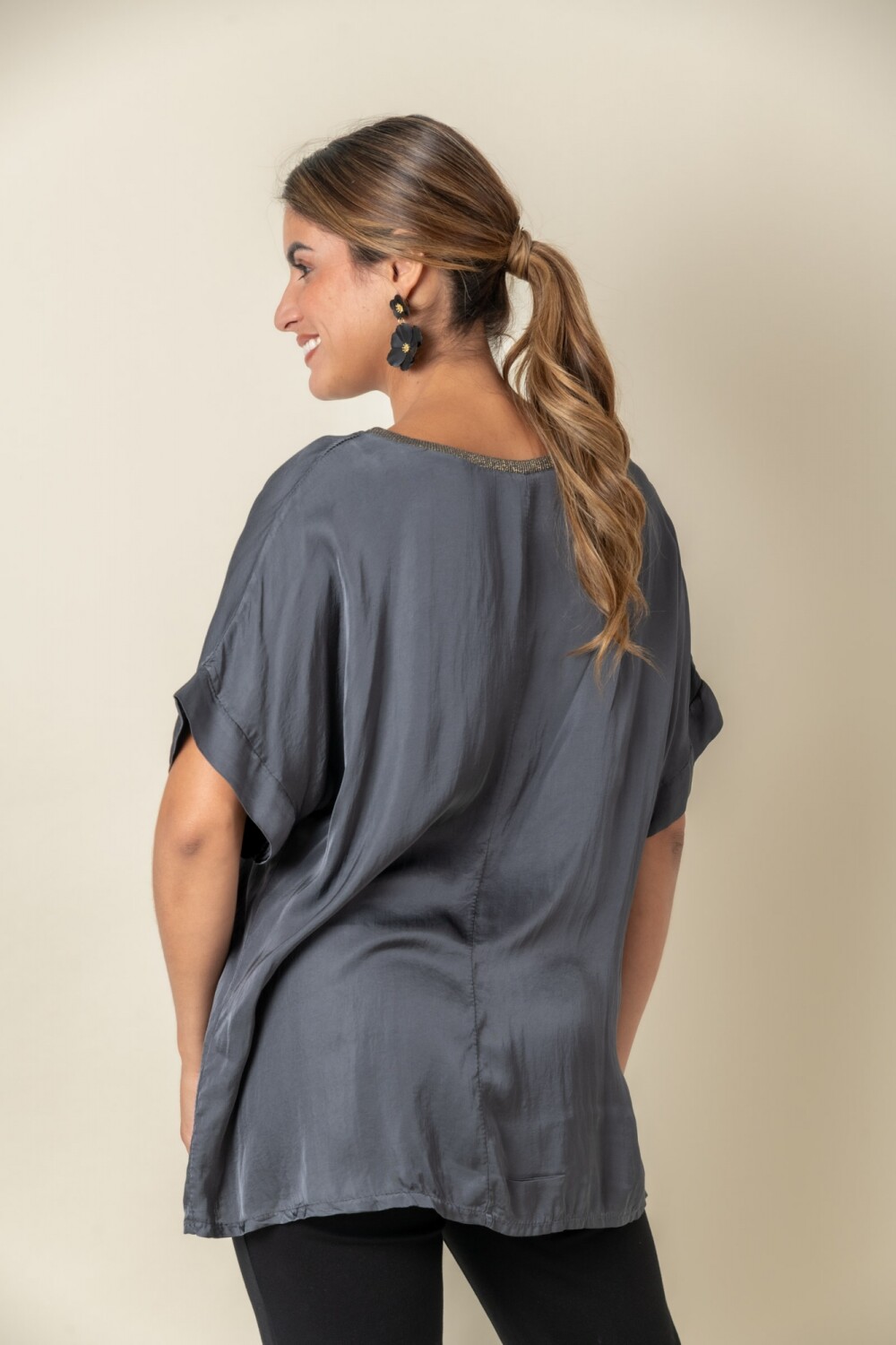BLUSA CAMELIA Gris