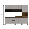 COCINA MODULADA 2.7 MT CON LUZ - ALMA COCINA MODULADA 2.7 MT CON LUZ - ALMA