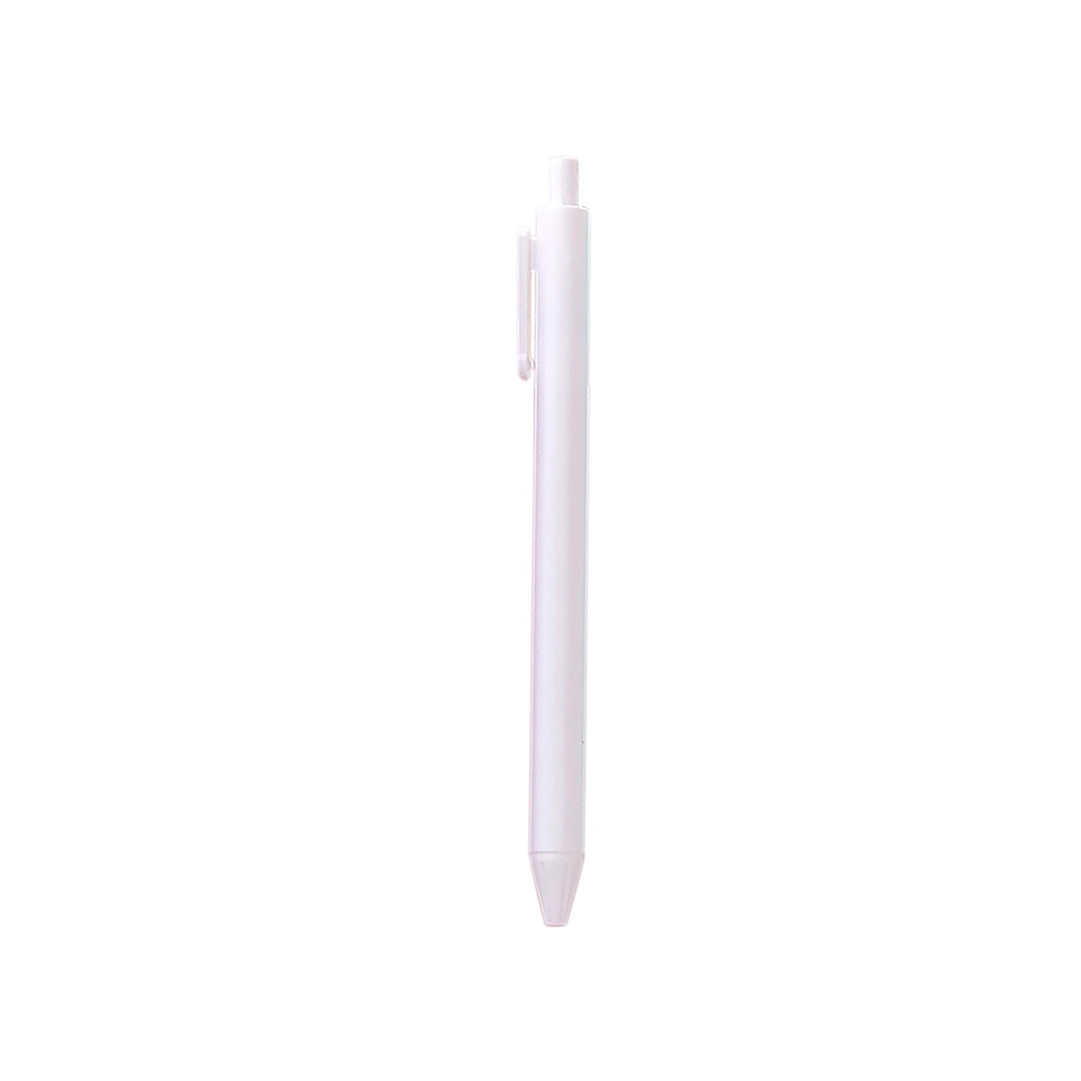 Lapicera retráctil color pastel - Blanco 