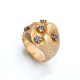 Anillo en oro 18k y zafiros. Anillo en oro 18k y zafiros.