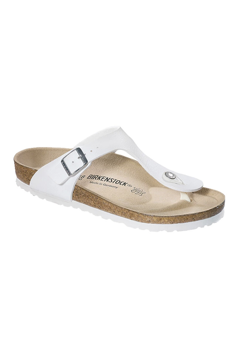 Sandalia Gizeh Birko-flor - Estrecho - Weiss 
