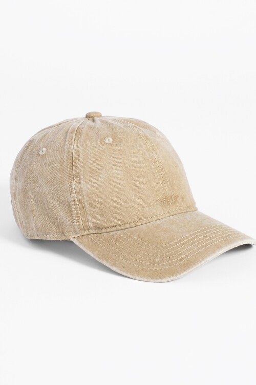 Cap básico vintage beige