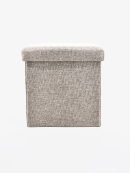 PUFF DE ALMACENAJE BEIGE