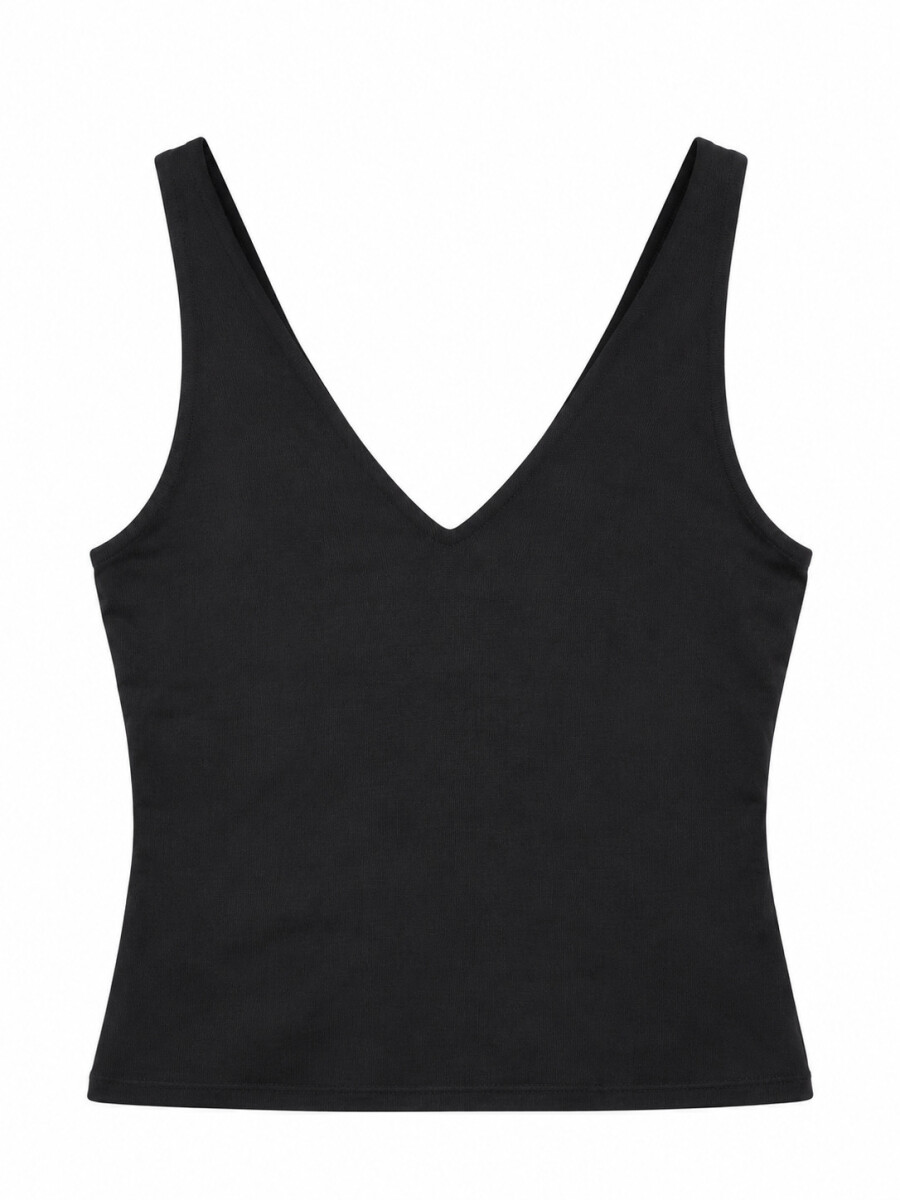 MUSCULOSA ROMA - NEGRO. 