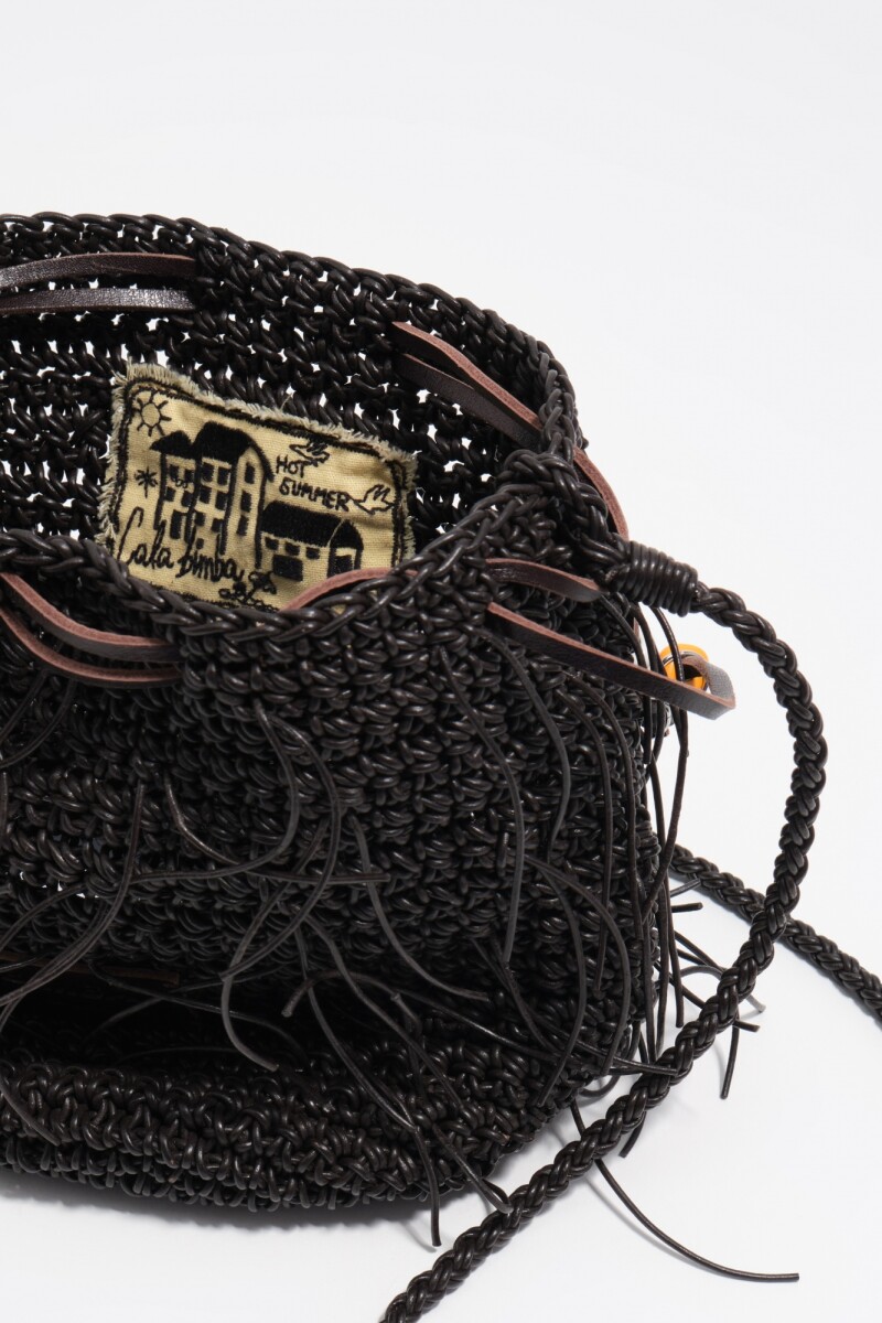 BOLSO MINI TRENZADA Marron