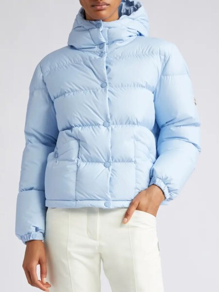 Moncler -Campera con capucha integrada, Ebre Celeste