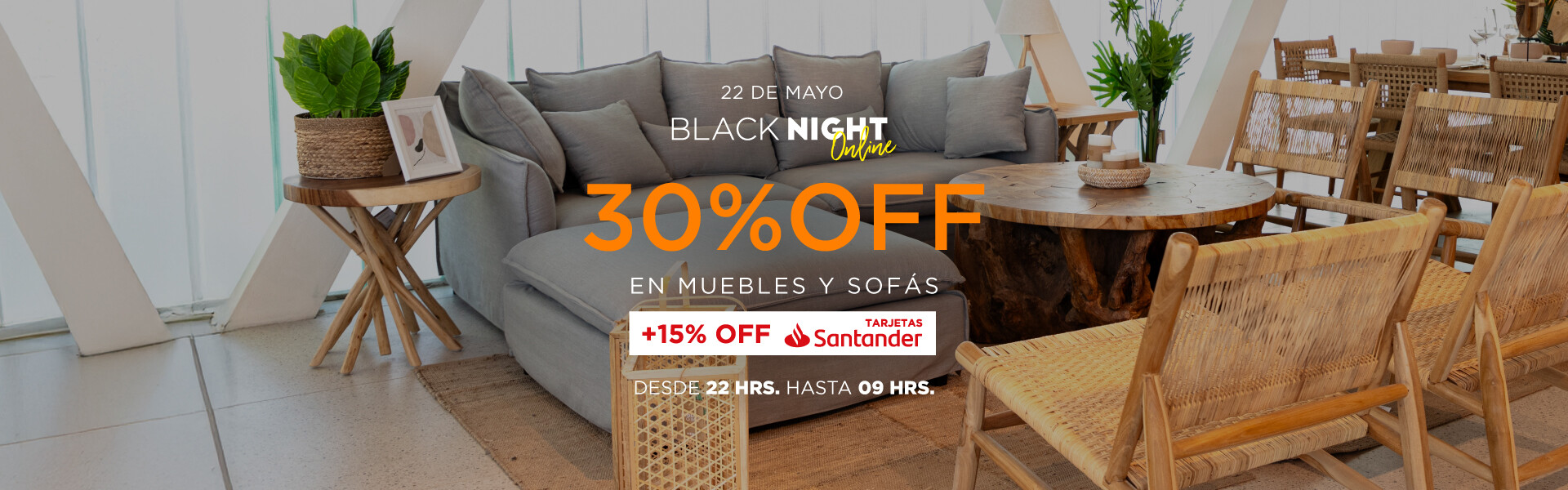 Muebles landing black