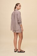 CAMISA SAUZAL STRIPED Chocolate