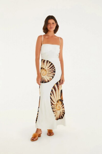 VESTIDO LARGO Blanco