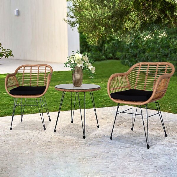 SET DE JARDIN METAL Y SIMIL RATÁN SET DE JARDIN METAL Y SIMIL RATÁN