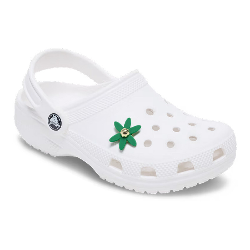Jibbitz Charm™ Retro Green Spinner Flower Multicolor