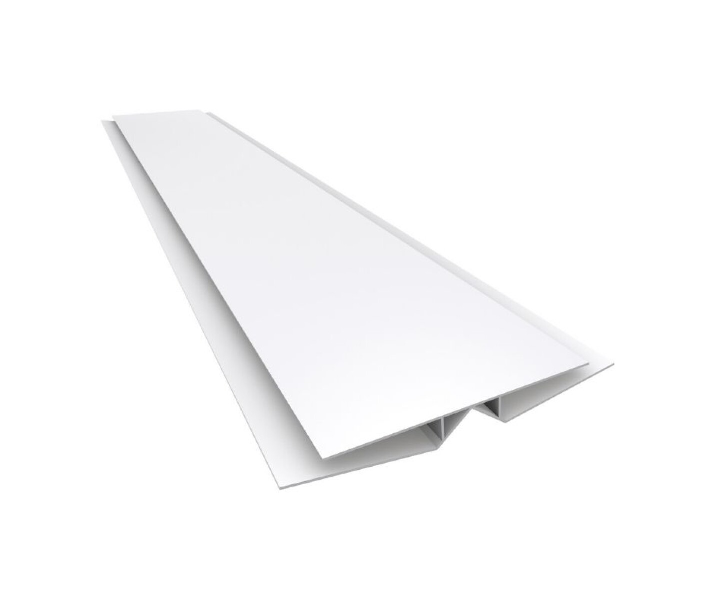 Perfil H flexible PVC - Blanco 