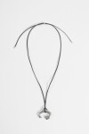 Collar cordón metal bull plateado
