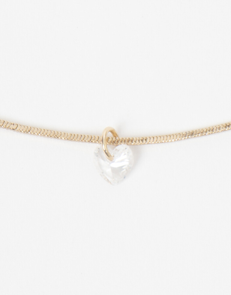 Bijouterie Set Strass Set De Collar Y Aros Con Cubic Zirconia - Dorado