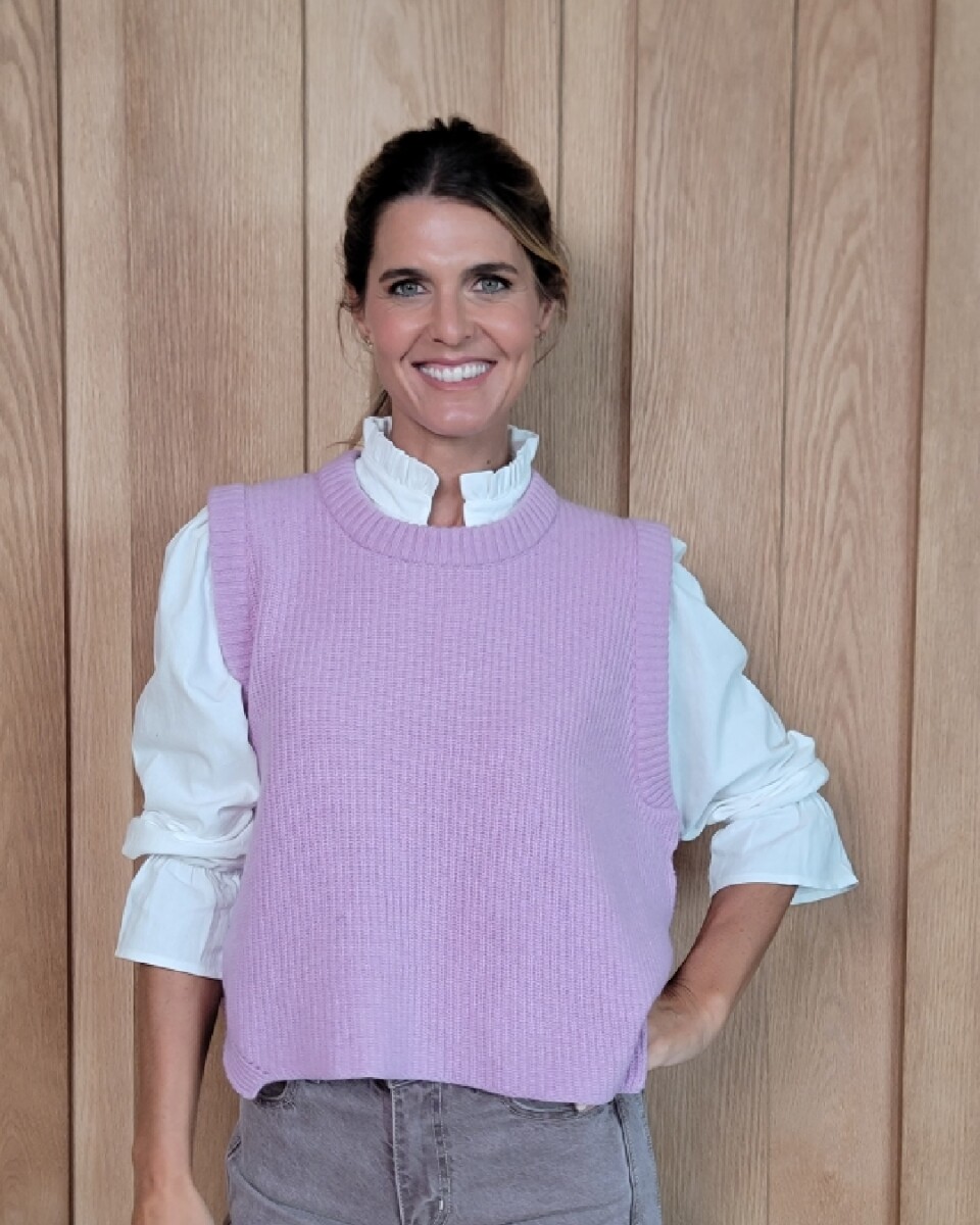 Chaleco Olivia Lambswool - Lila 