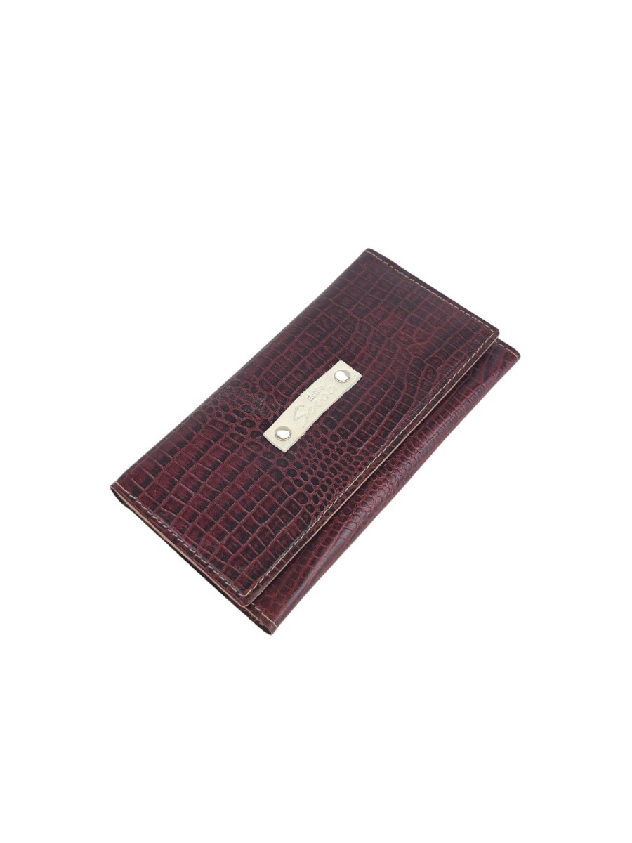 Billetera clasica al corte - Marron 