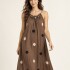VESTIDO PERLA Marrón